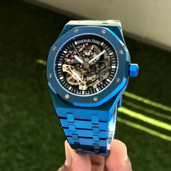 Audemars Piguet Skeleton AP Royal Oak Dark blue Skeleton Metal AUTOMATIC