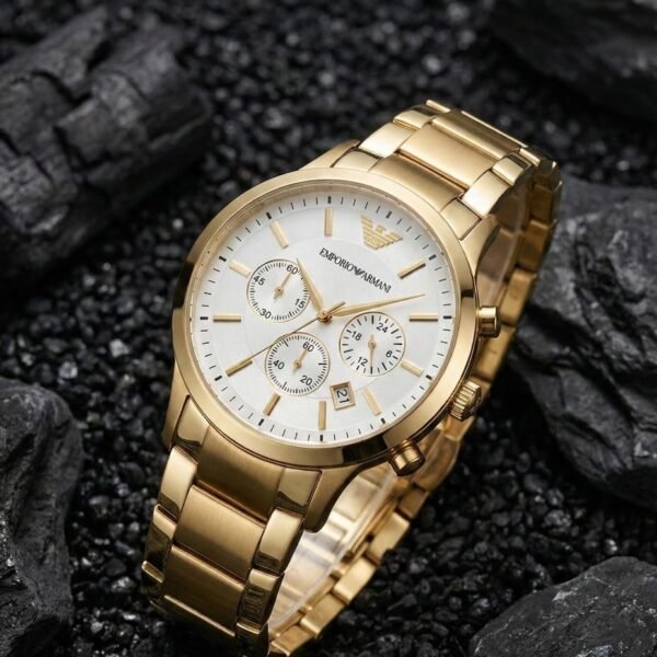 Emporio Armani Classic Gold White