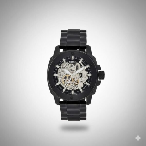 Fossil Black Metal Automatic Watch
