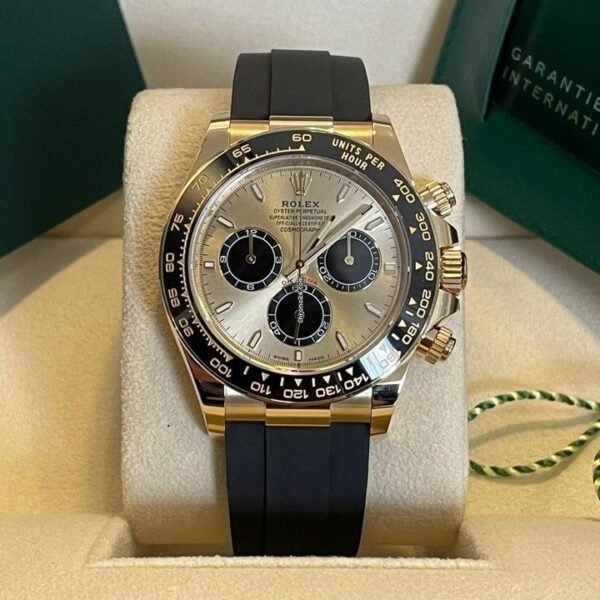 Rolex Cosmograph Daytona Yellow Gold – Oysterflex Rubber Strap